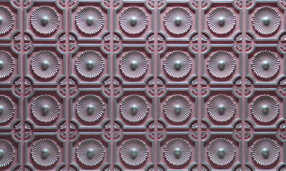 Paradise duvar dekorasyonu karo, pembe tonlarda desenli dekoratif paneller